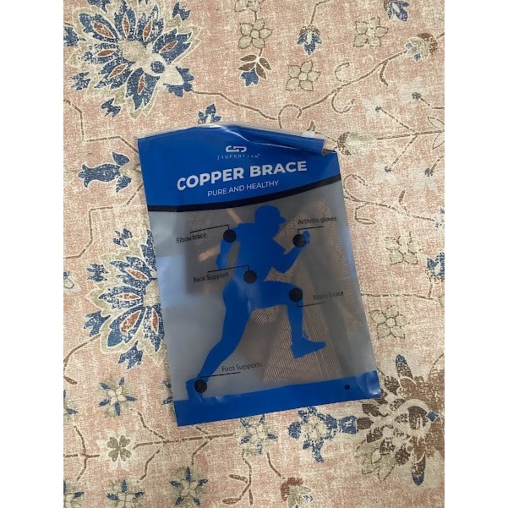 JIUFENTIAN Copper Knee Brace Compression Sleeves Medium 2 Pack New